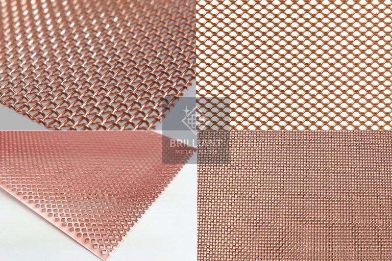 Woven Expanded Perforated Pure Copper Mesh Screen